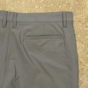 FootJoy Pace 9" Inseam Golf Shorts Mens 38 Grey 4 Way Stretch Flat Front Comfort